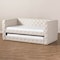 Baxton Studio Janie Light Beige Upholstered Daybed With Trundle 144-8109 - alternate 2